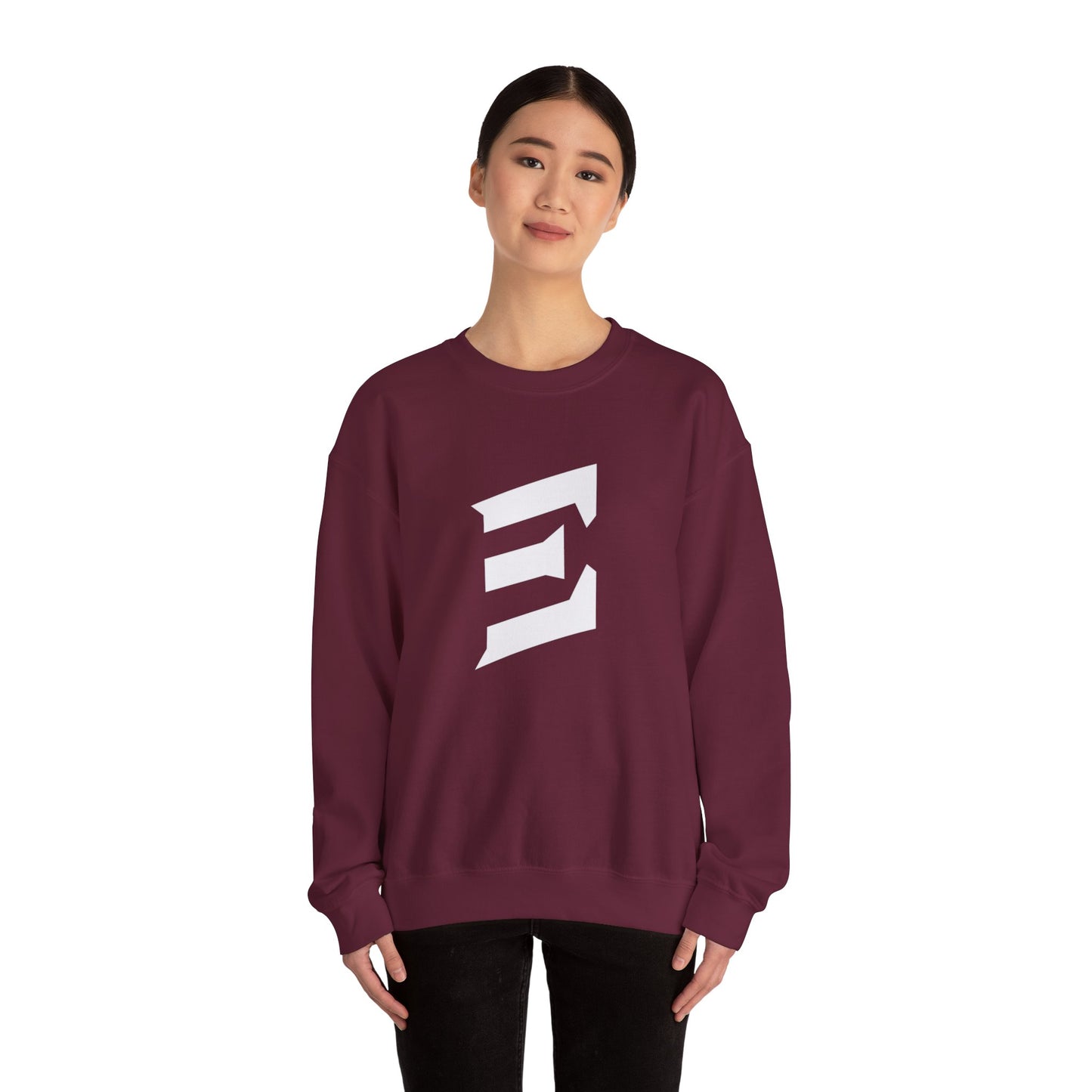 New E Logo Unisex Heavy Blend™ Crewneck Sweatshirt
