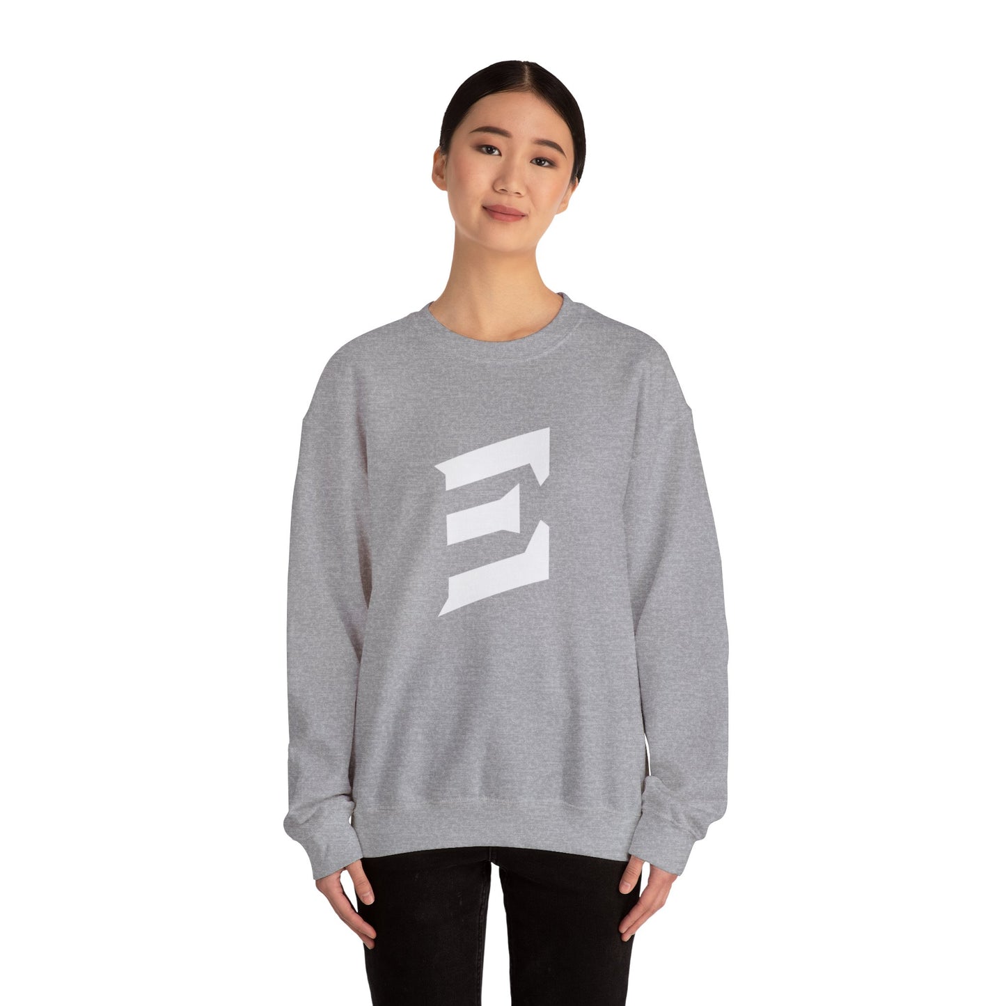 New E Logo Unisex Heavy Blend™ Crewneck Sweatshirt