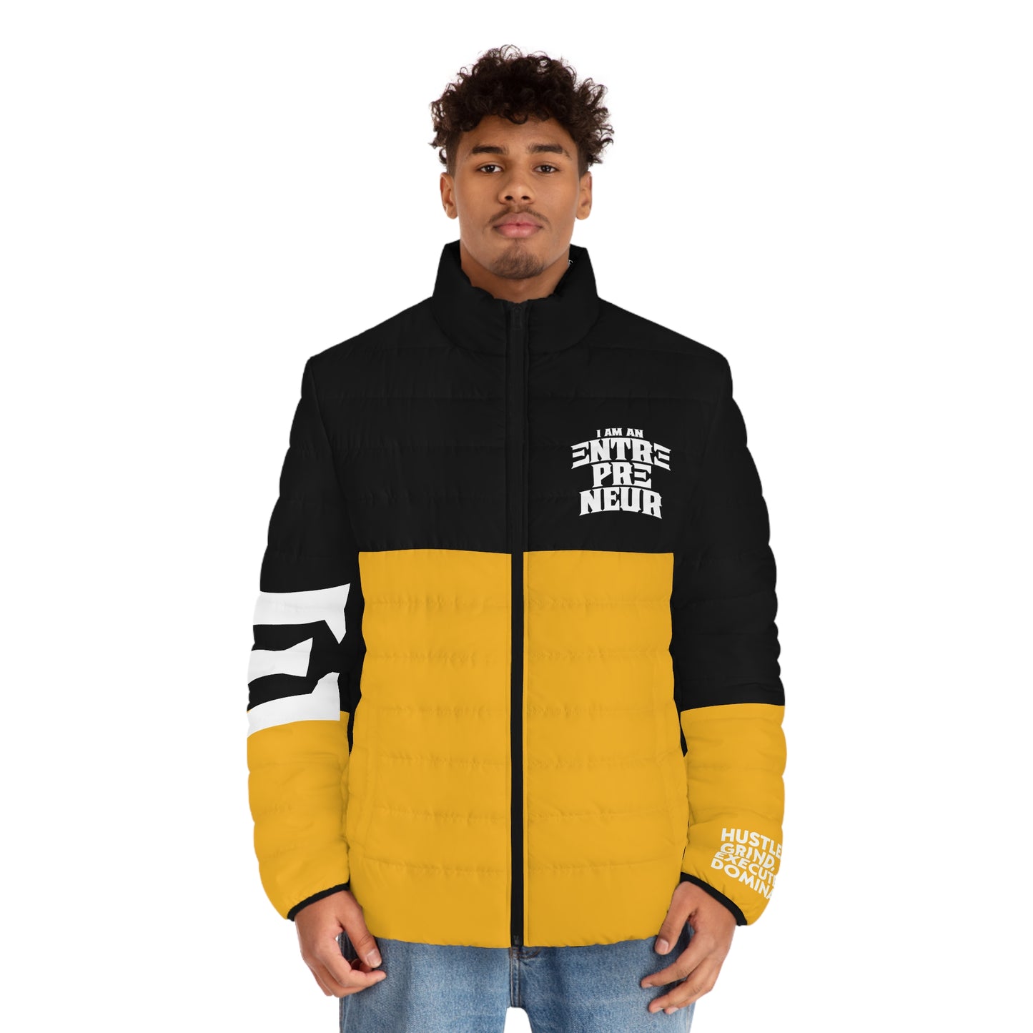 Entrepreneur Black/Gold Puffer Jacket (Fall Collection)