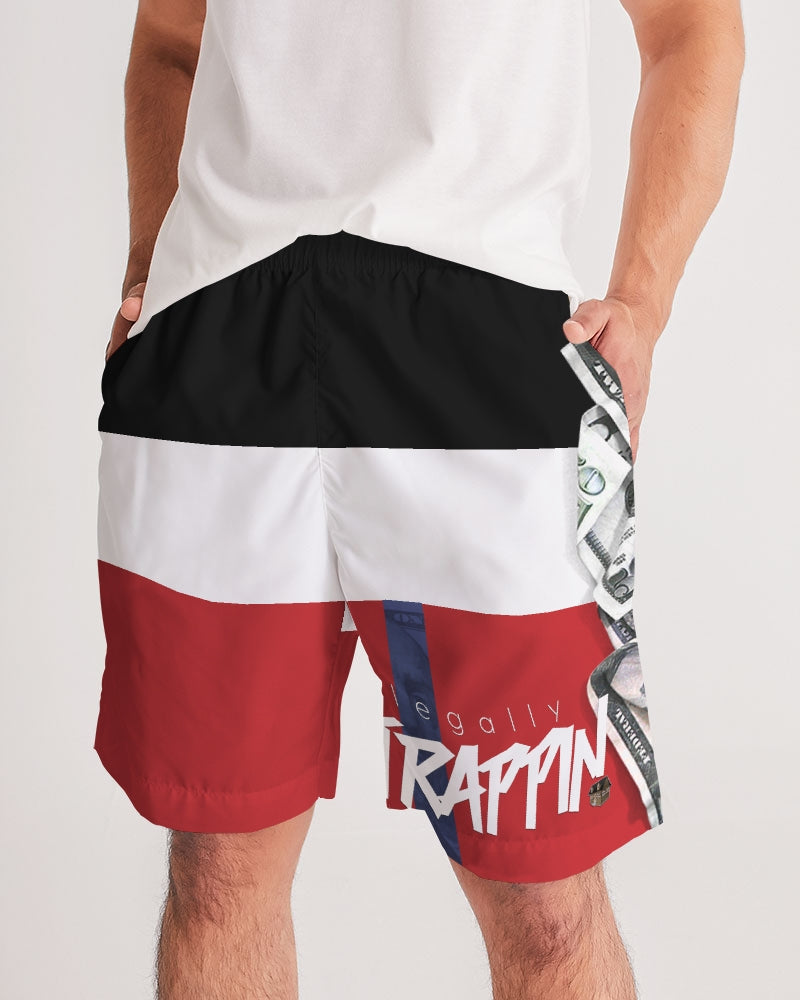 Legally Trappin Red/Black/White Jogger Shorts (Summer)