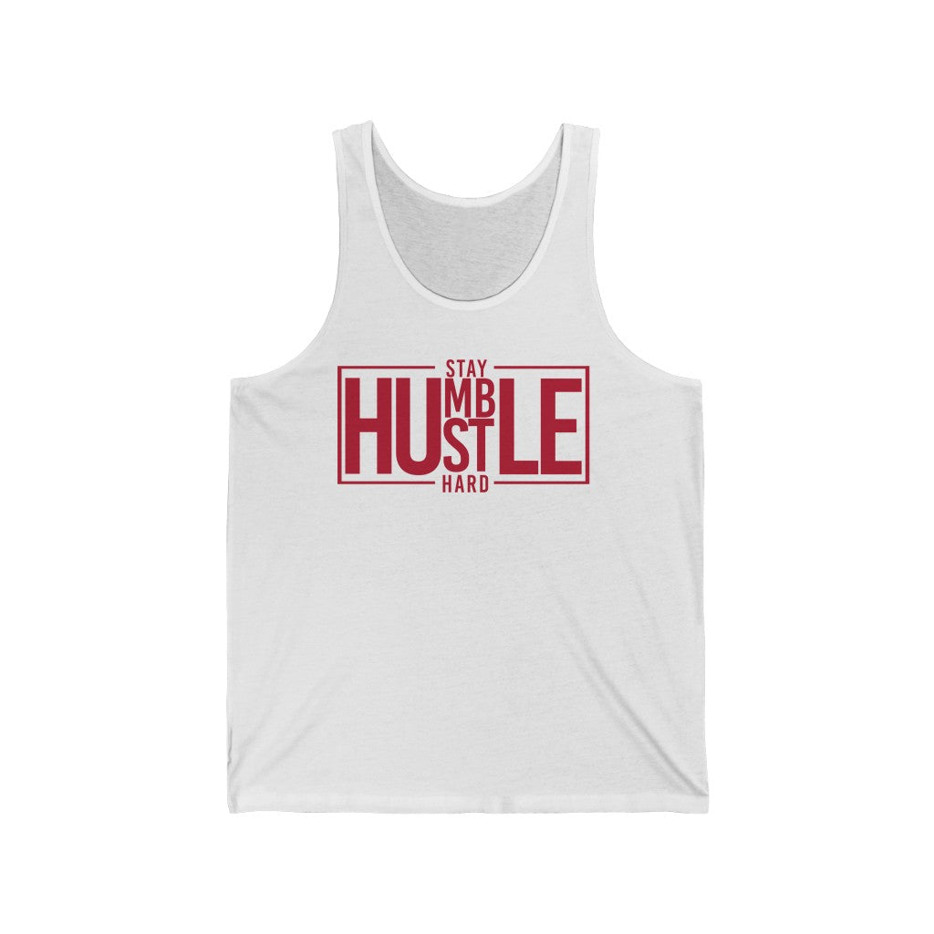 Stay Humble Hustle Hard Unisex Jersey Tank (Summer)