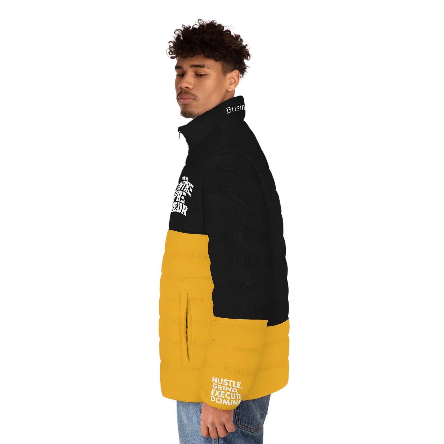 Entrepreneur Black/Gold Puffer Jacket (Fall Collection)
