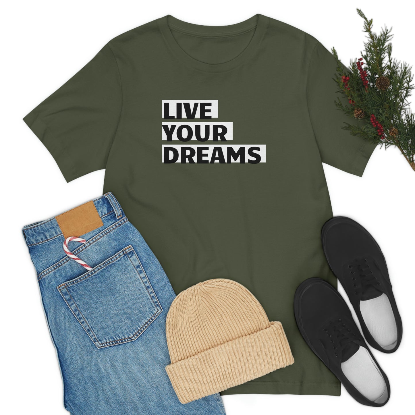 Live Your Dreams Unisex Jersey Short Sleeve Tee