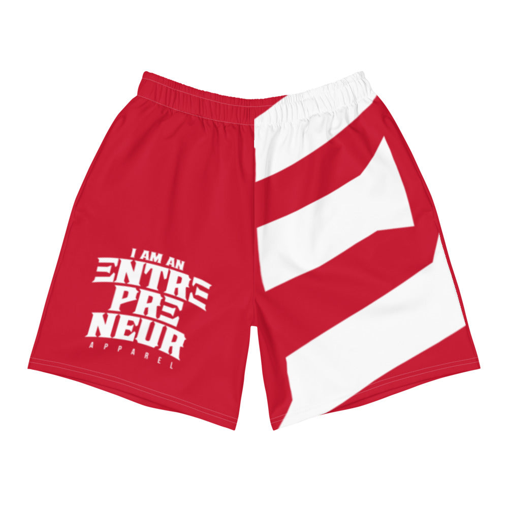 Entrepreneur Red/White Men's Athletic Long Shorts (Summer) – I Am