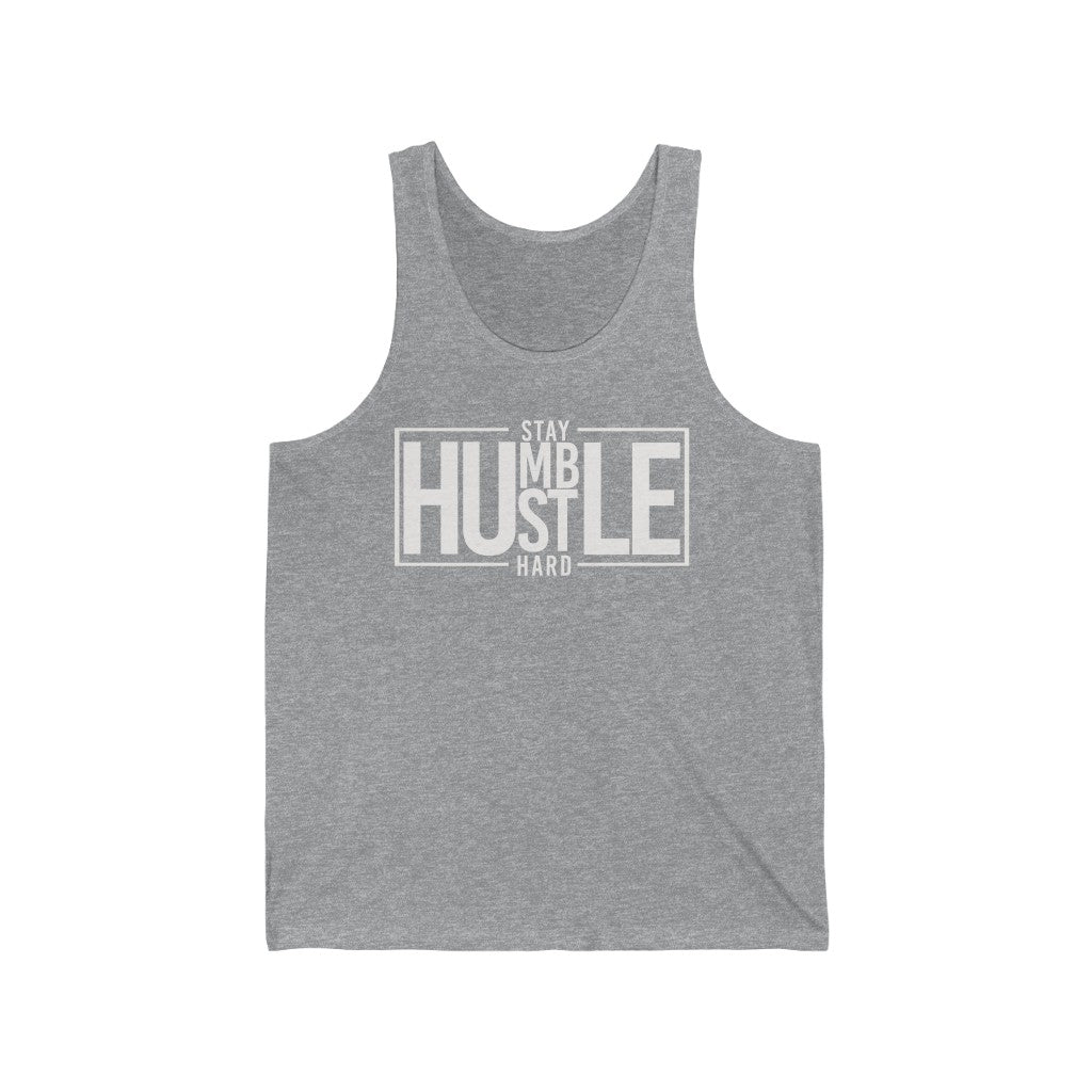 Stay Humble Hustle Hard Unisex Jersey Tank (Summer)