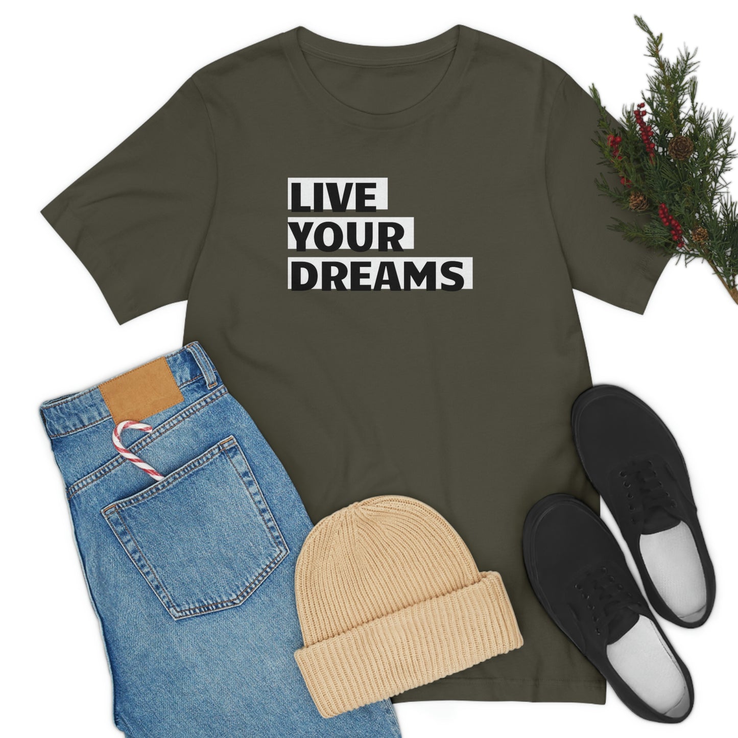 Live Your Dreams Unisex Jersey Short Sleeve Tee