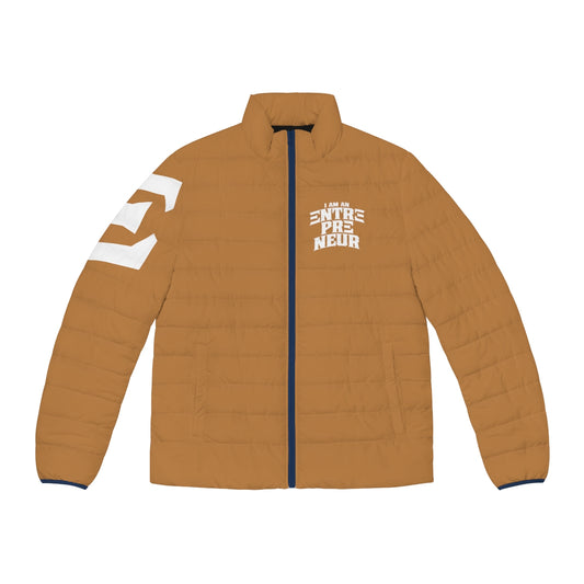Entrepreneur Tan/Navy Puffer Jacket (Fall Collection)