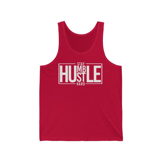 Stay Humble Hustle Hard Unisex Jersey Tank (Summer)
