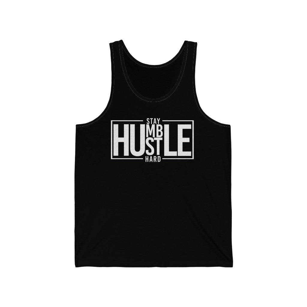 Stay Humble Hustle Hard Unisex Jersey Tank (Summer)